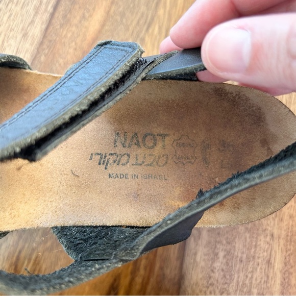 NAOT Kayla sandals leather with cork footbed - Picture 7 of 8